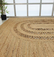 Exquisite Braided Circle Jute Rug - BR 085