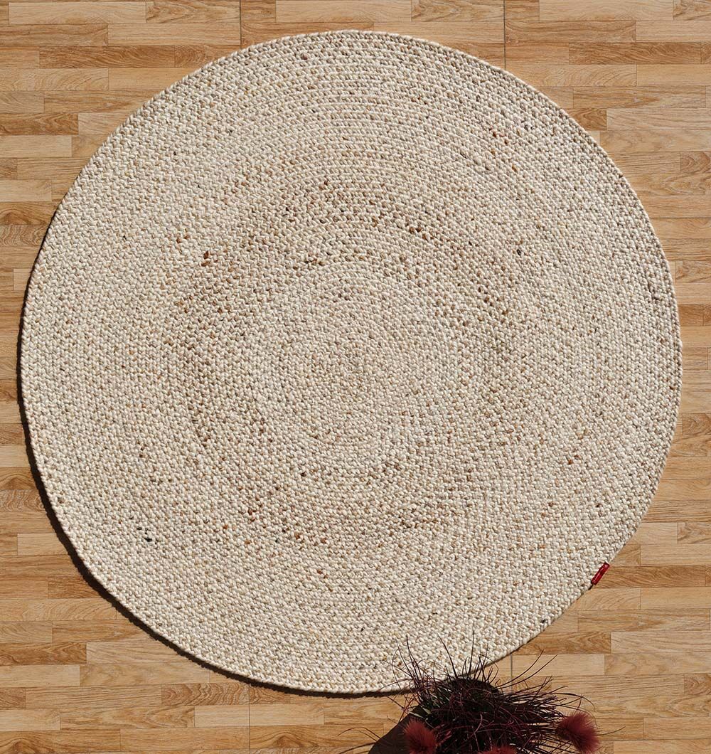 Natural Color Home Decor Round Jute Rug - BR 095
