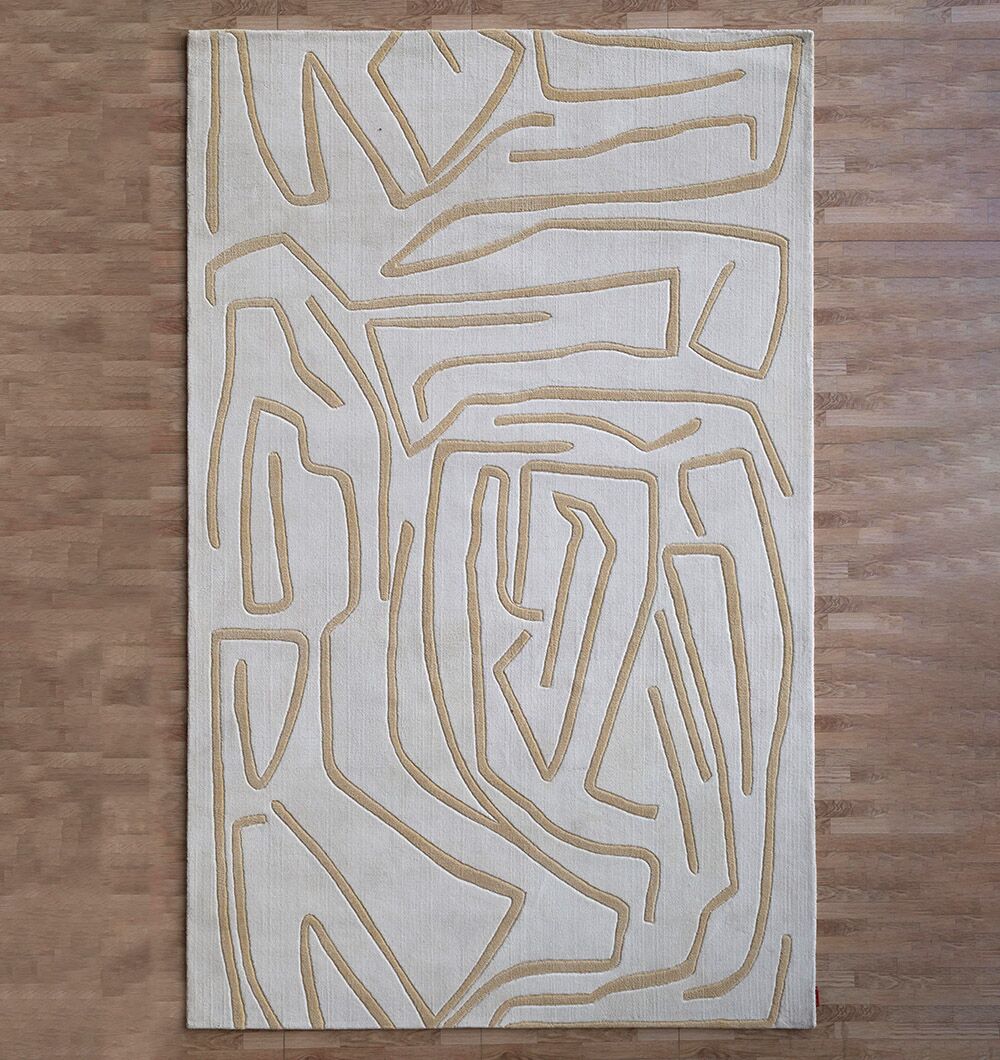 White & Beige Novara Area Rug  - CMN 84 (200x300 cm)