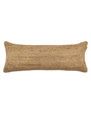 The Ramsha Home Natural Color Jute Cushion with Filler (CS 205, 30x90cm) features a rustic braided design and textured finish. Perfect for couch, floor, or car decor, it adds elegant style from the luxury home furnishings brand in the UAE.