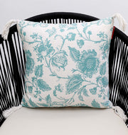 Add an elegant touch to your décor with the Blue Color Floral Print Cotton Cushion 45x45 cm CS 317 from Ramsha Home, featuring a stylish blue floral design and crafted from quality cotton—perfect for any chair or sofa.