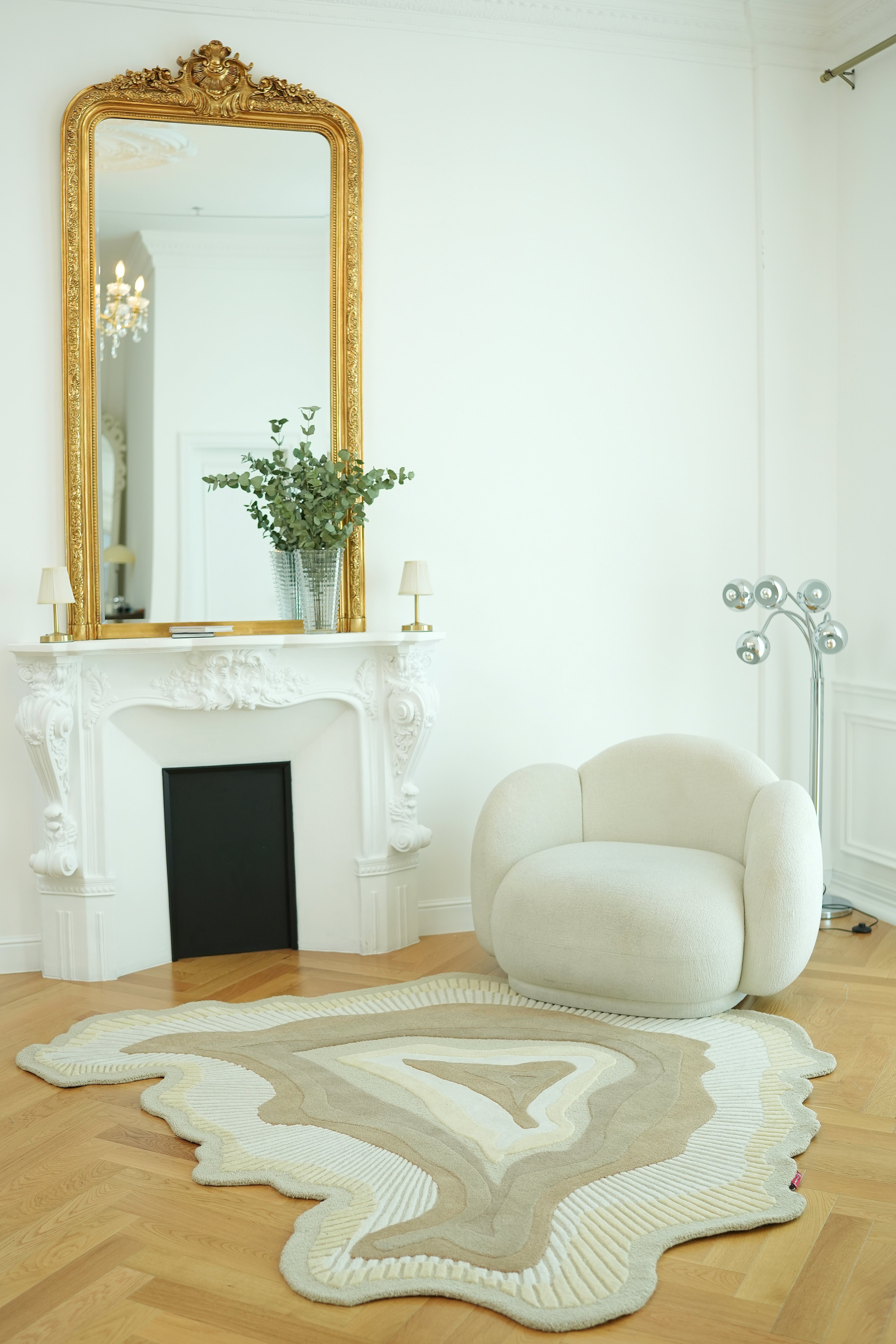 Handmade Shape Wool & Cotton Earth Tone Rug HTW 124 (200cm)