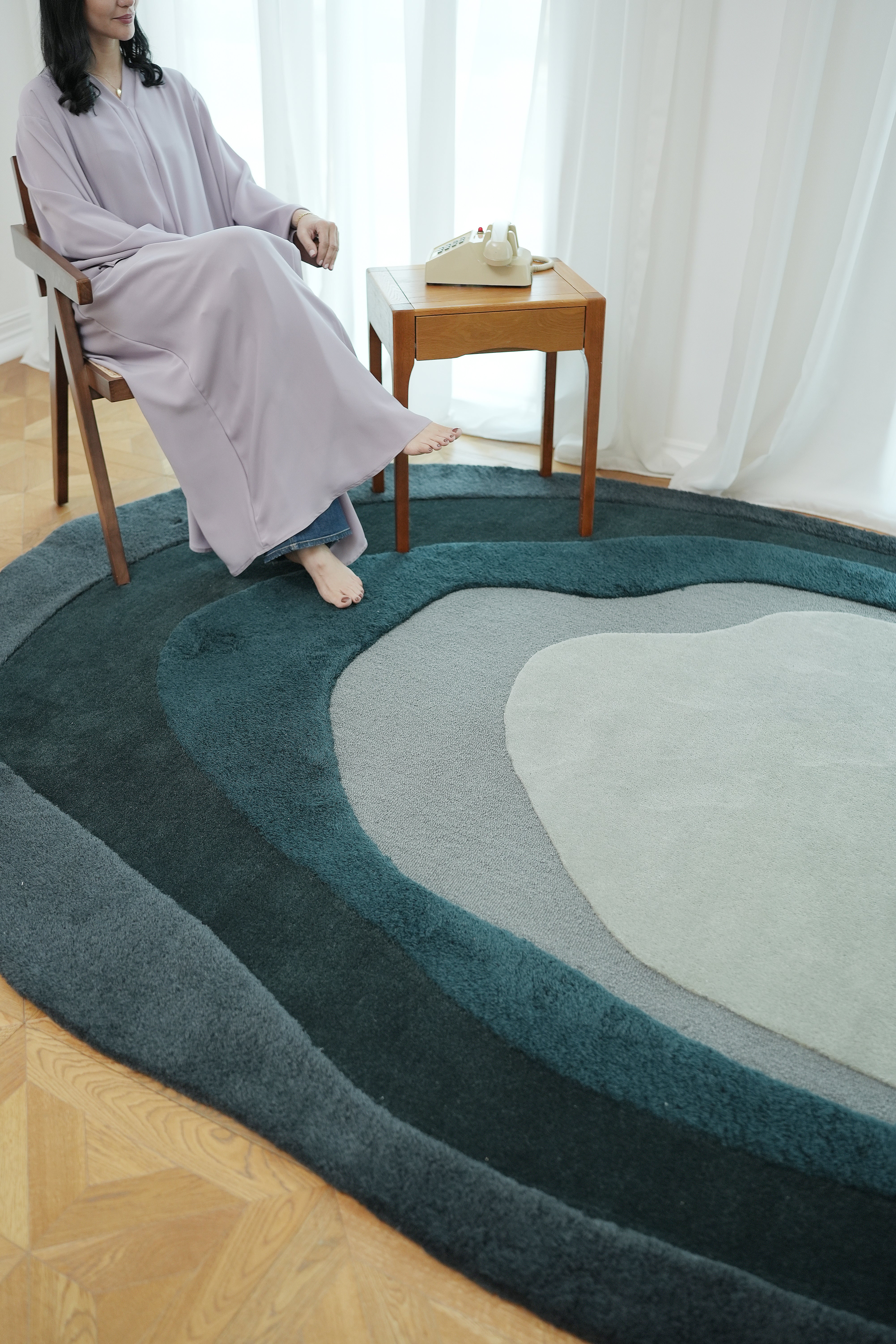 Handmade Layered Abstract Shaped Rug  HTW 131 (200 x 300 cm)