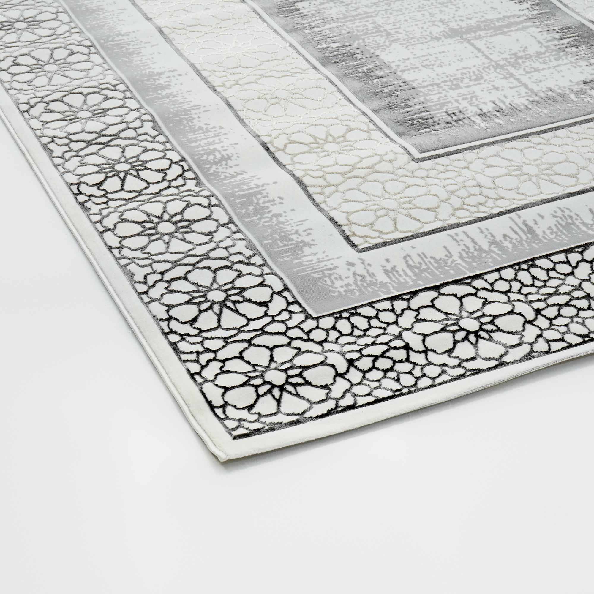 Grey Color ND81A BARCELONA Decor Area Rug