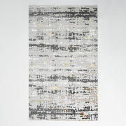 Geometry Pattern Cream Colored Machine Made Rug MZ40B