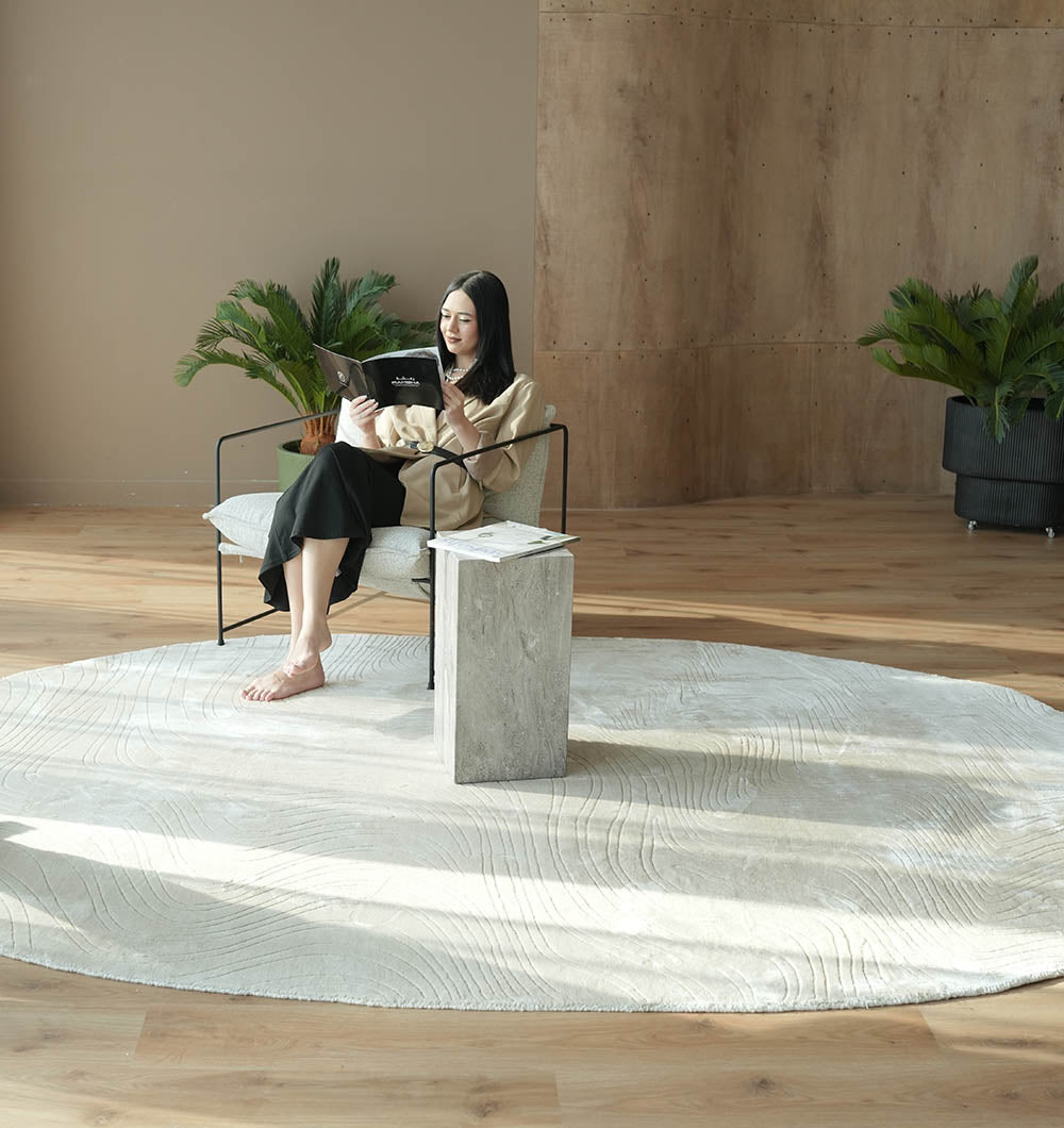 Handmade Oval Shape Area Rug HL-04