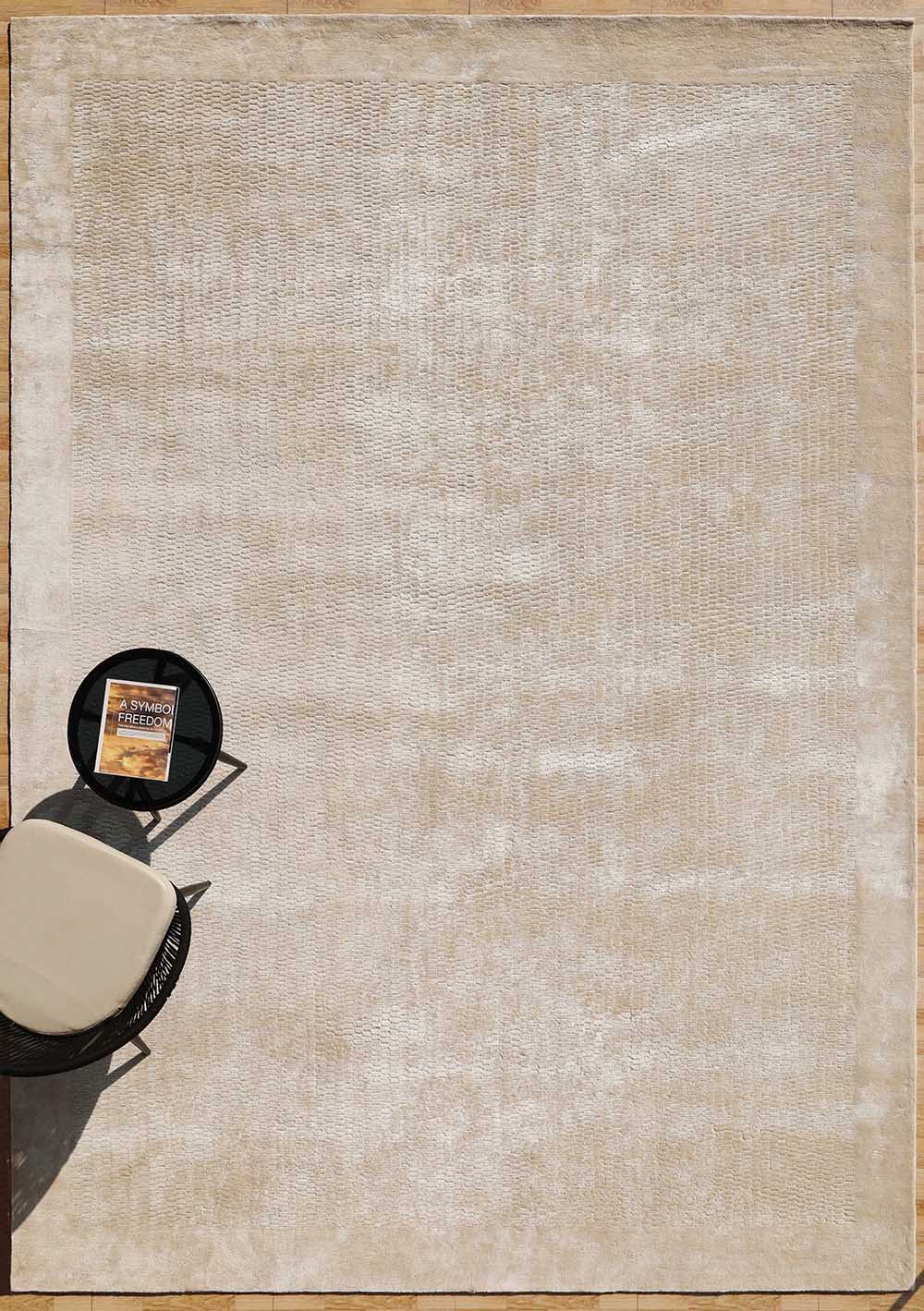 Beige Color Handmade Area Rug - HTV 20 (300X400 cm)