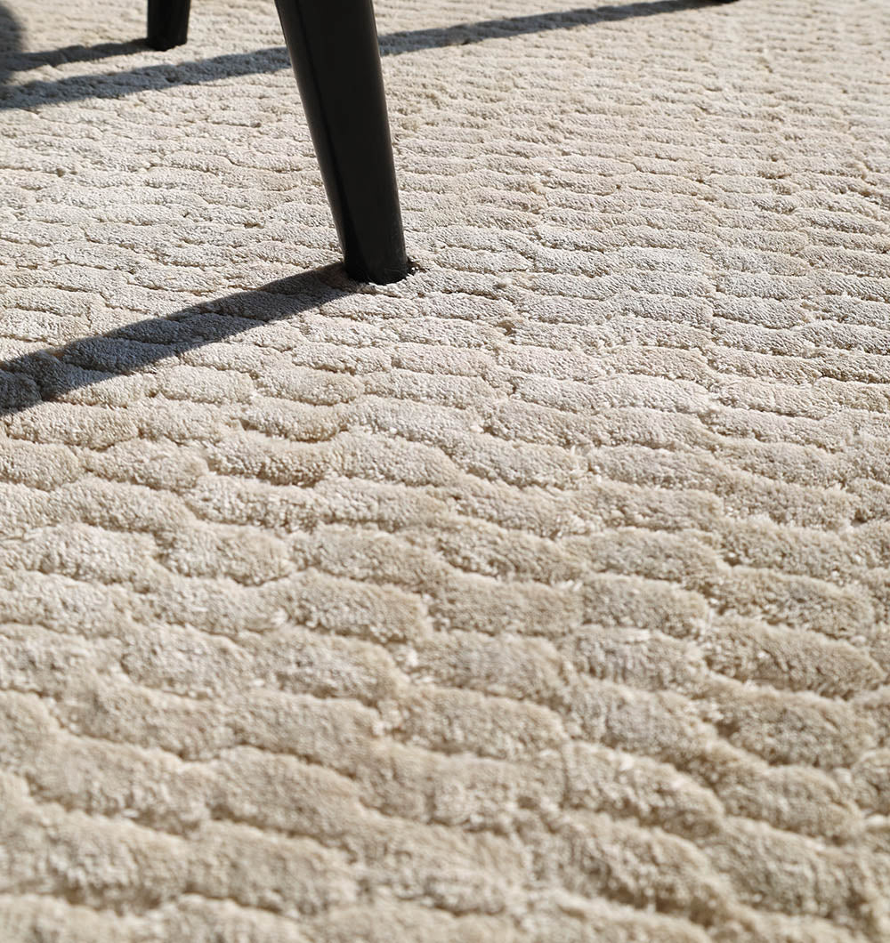 Beige Color Handmade Area Rug - HTV 20 (300X400 cm)