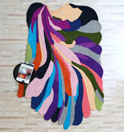 Multi Color Handmade Area Rug - HTW 113 (200X300 cm)