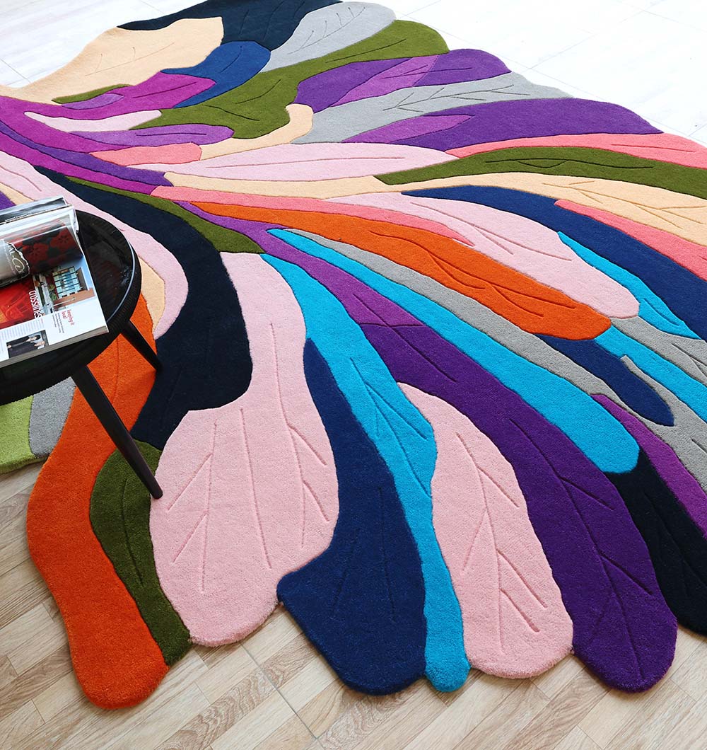 Multi Color Handmade Area Rug - HTW 113 (200X300 cm)