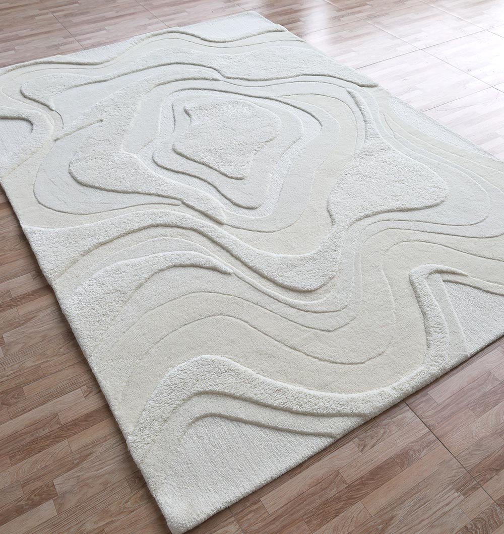 Luxury Off White Handmade Area Rug - HTW 114 (200x300 cm)