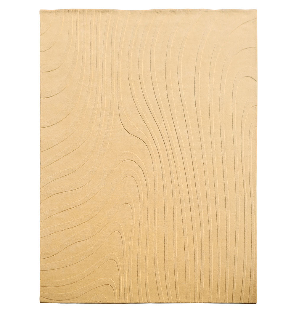 Minimal Wool Handmade Carpet 300x400 Yellow – HTW-117