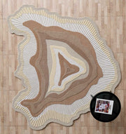 Handmade Shape Wool & Cotton Earth Tone Rug HTW 124 (200cm)