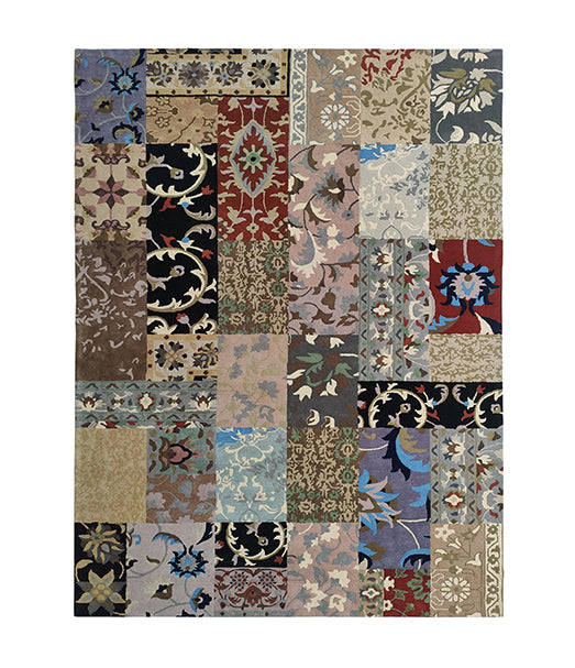 Vintage Patchwork Floral Multicolor Rug – HTW-43 (300x400 CM)
