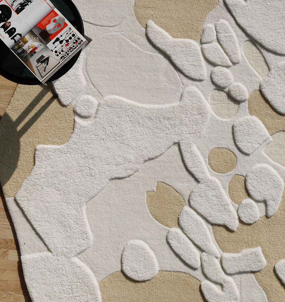 Creative Multi Color Wool & Cotton Handmade Rug - HTW 69 (200x300cm)