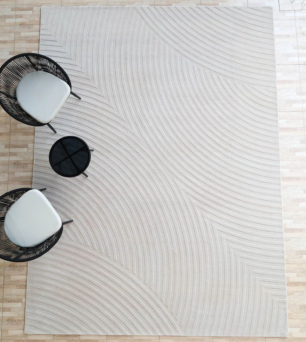 Off White Color Decor Area Rug - HTW-95 (300X400 CM)