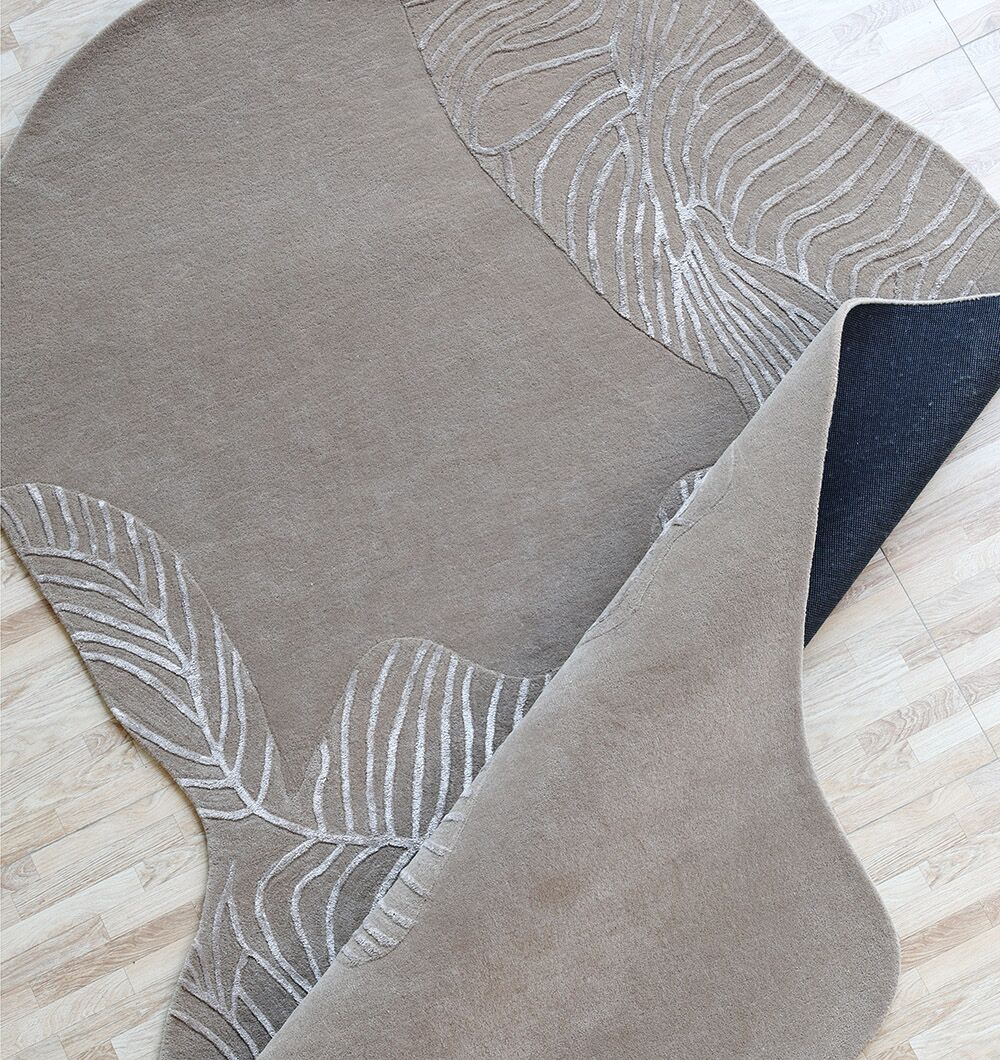 Natural White Color Handmade Area Rug - HTWV-137 (200x300 cm)