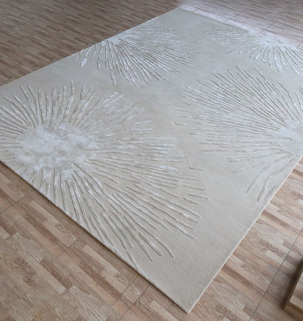 Rectangle Home Decor Light Beige Color Rug - HTWV 160 (300X400 cm)