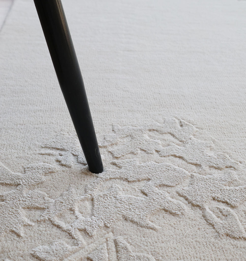 Handmade Beige Color Area Rug - HTWV 165 (200X300 cm)