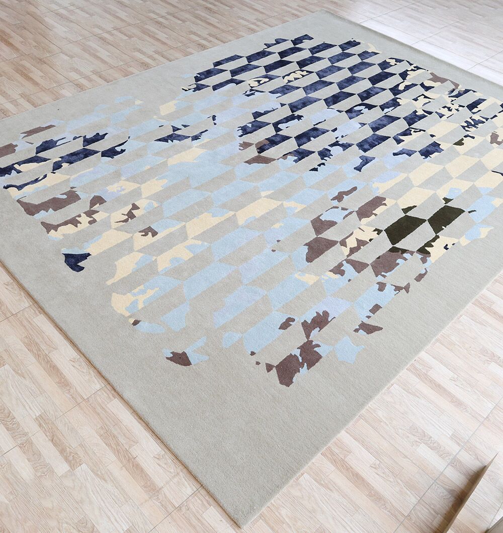 Multi Color Handmade Decorative Area Rug - HTWV 166 (300X400 cm)