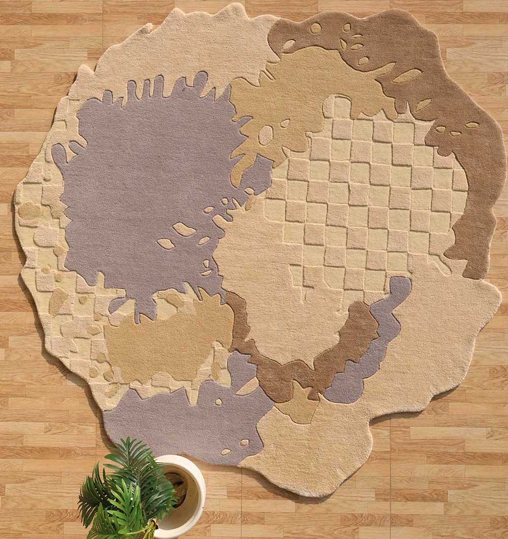 Abstract Shaped Handmade Area Rug- HTWV 174 (200x300 cm)