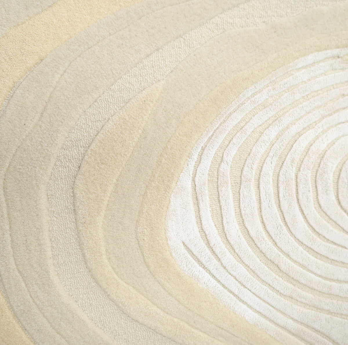 Topography Rug Pattern Ivory Topographic Shaped Rug 200x300 cm Rug HTWV-192
