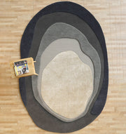 Oval Shape Home Decor Multi Color Rug HTWV-90