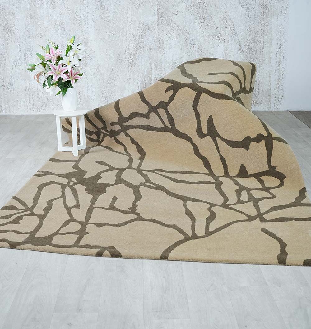 Stunning Multi Color Fluffy Wool Handmade Rug - HTW 21 (202x292cm)