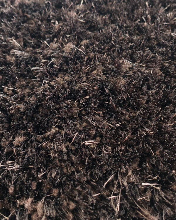 Fluffy Brown Color Dining Room Shaggy Rug - MPV 04 (60x180cm)