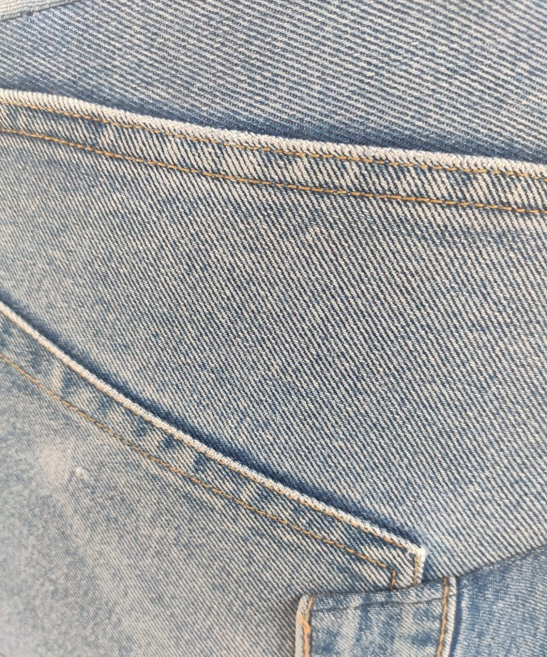 Denim Cotton Pouf PF-038