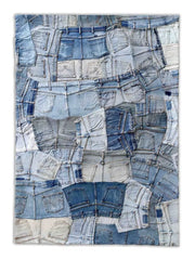 Multi Color Cotton Denim Rug – DN 001