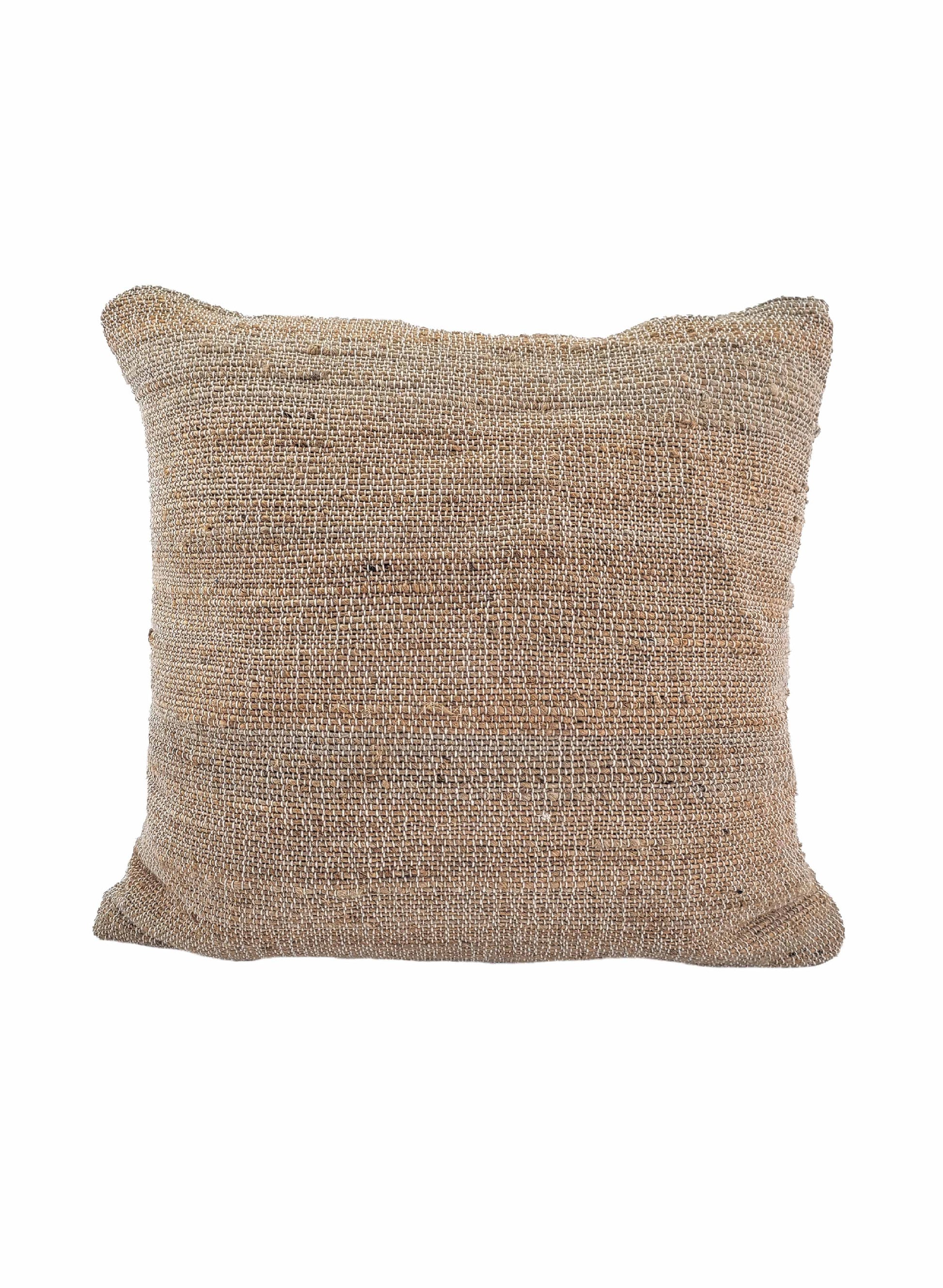 Versatile Natural Color: Available in a natural color, this jute cushion effortlessly complements a wide range of decor styles, adding a touch of organic warmth to any room