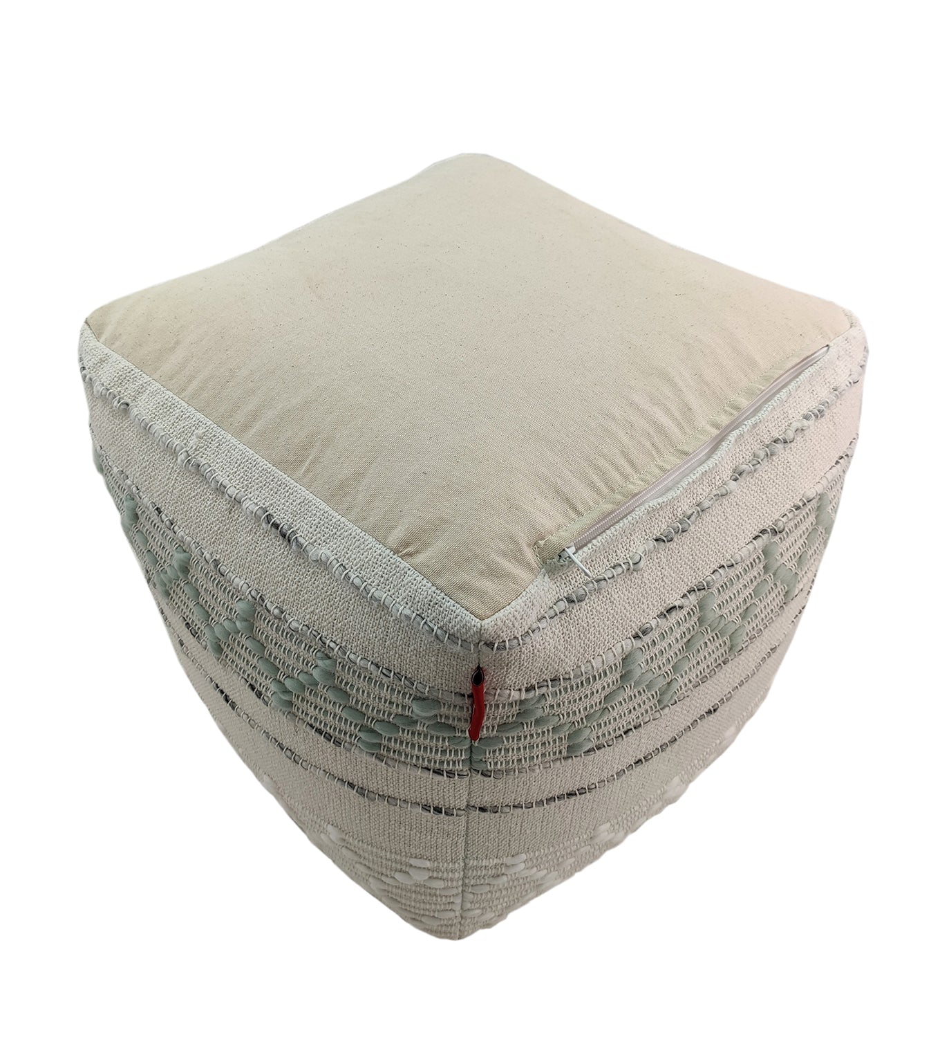 Cotton And Wool Boho Pouf PF-068