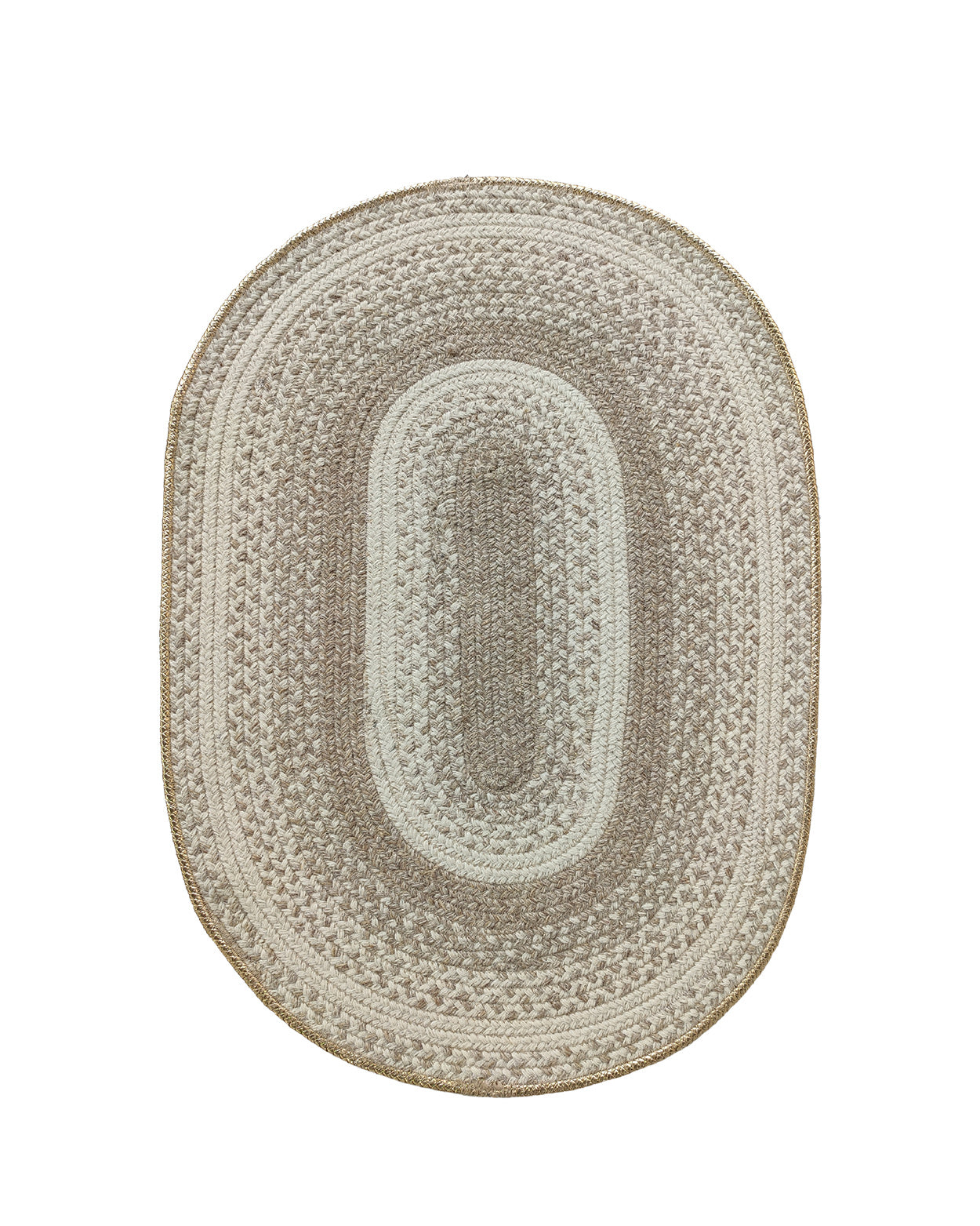 Luxurious Handmade Multi Color Wool Floor Braided Rug - BR 044 (60x90cm)