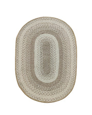 Luxurious Handmade Multi Color Wool Floor Braided Rug - BR 044 (60x90cm)