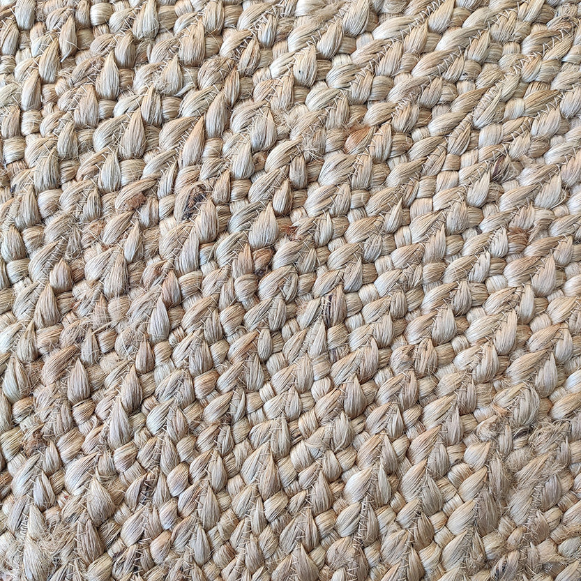 Beautiful Natural Color with Black Line Braided Outdoor Rug 200 CM- BR 055