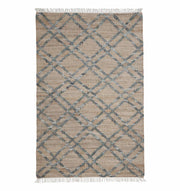 Fringes Jute & Cotton Kilim Flatweave Carpet - KLM 002 (170x240cm)