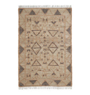 Minimalist Neutral Jute Tribal Kilim Rug - KLM 008 (170x240cm)
