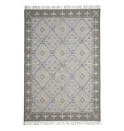 Neutral Diamond Geometric Flatweave Kilim Rug - KLM 009 (170x240cm)