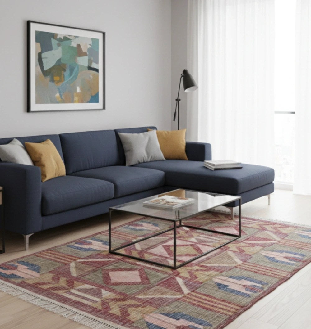 Handwoven Diamond Patterned Kilim Rug - KLM-010 (170x240cm)