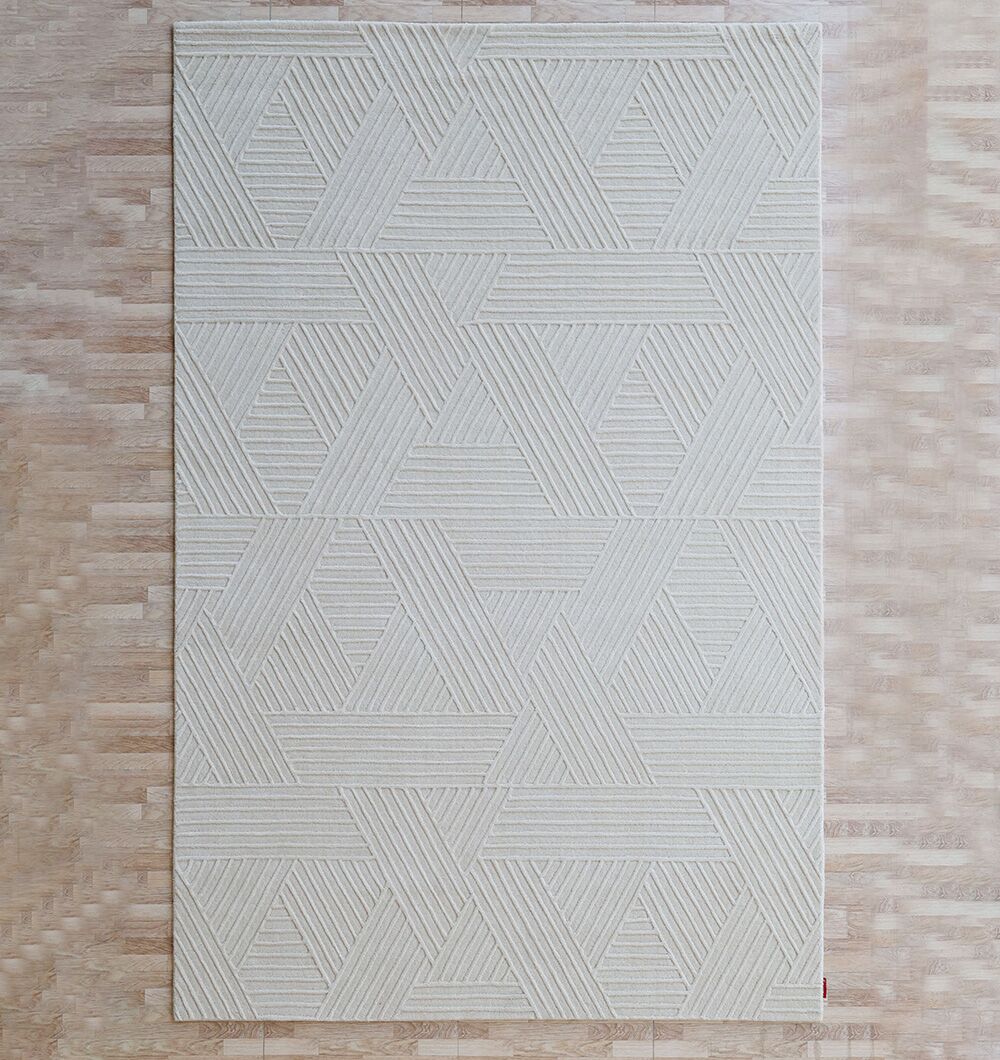 Off White Color Handmade Area Rug - LKH-013 (200x300 cm)