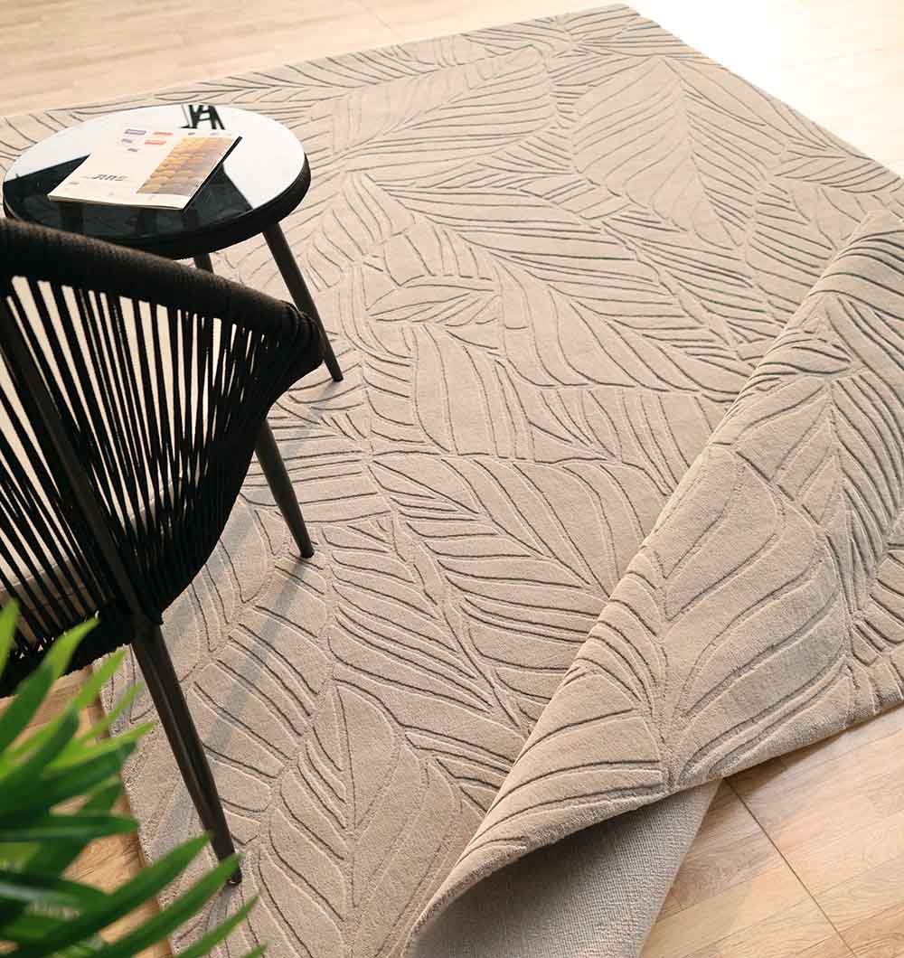 Rectangle Handmade Decorative Grey Color Area Rug - LKH-030