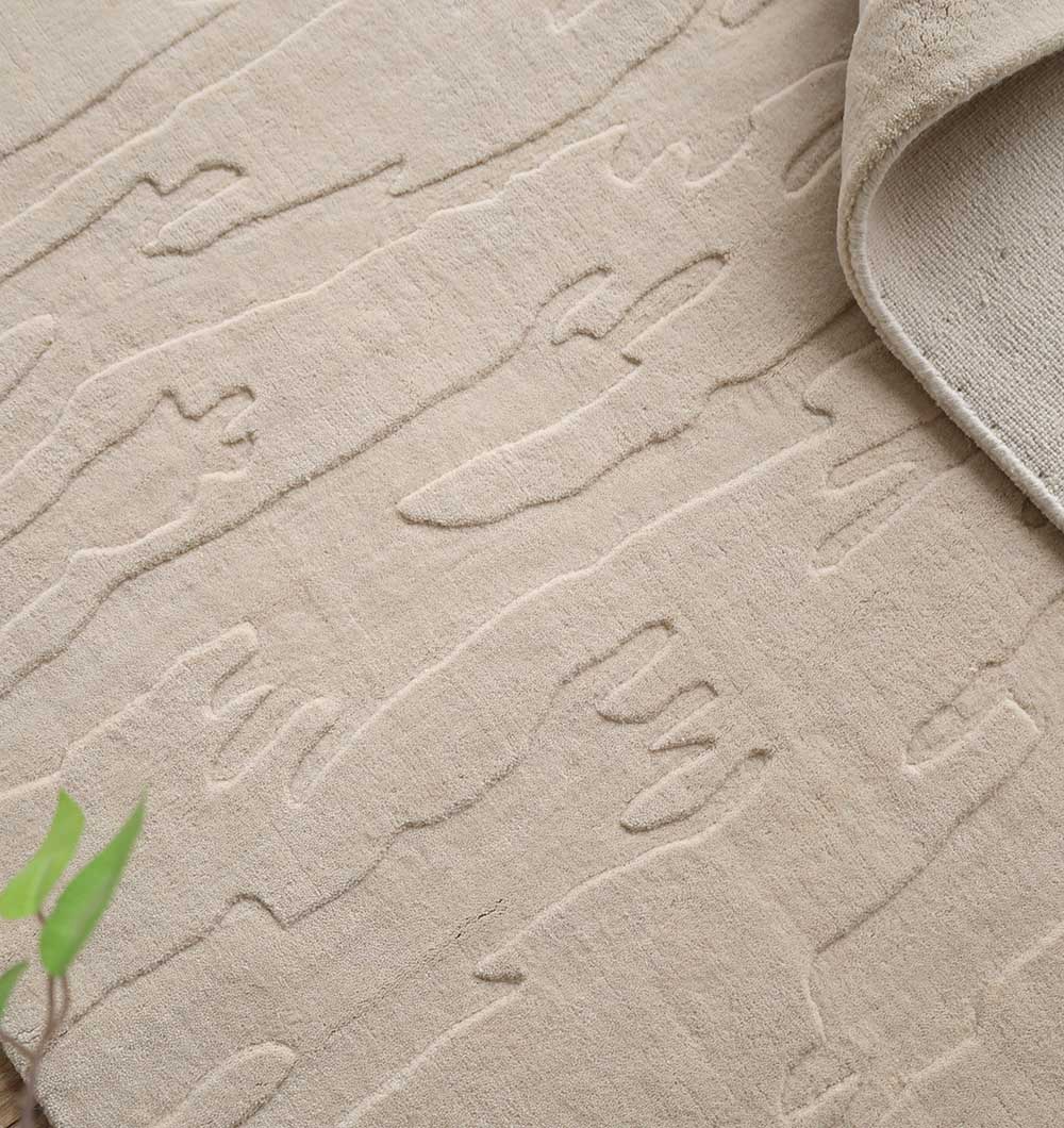 Rectangle Handmade Decorative Beige Color 300x400 cm Area Rug - LKH-032