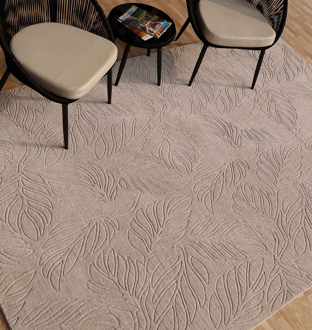 Decorative Rectangle Handmade Grey Color 200x300 cm Area Rug  - LKH-039