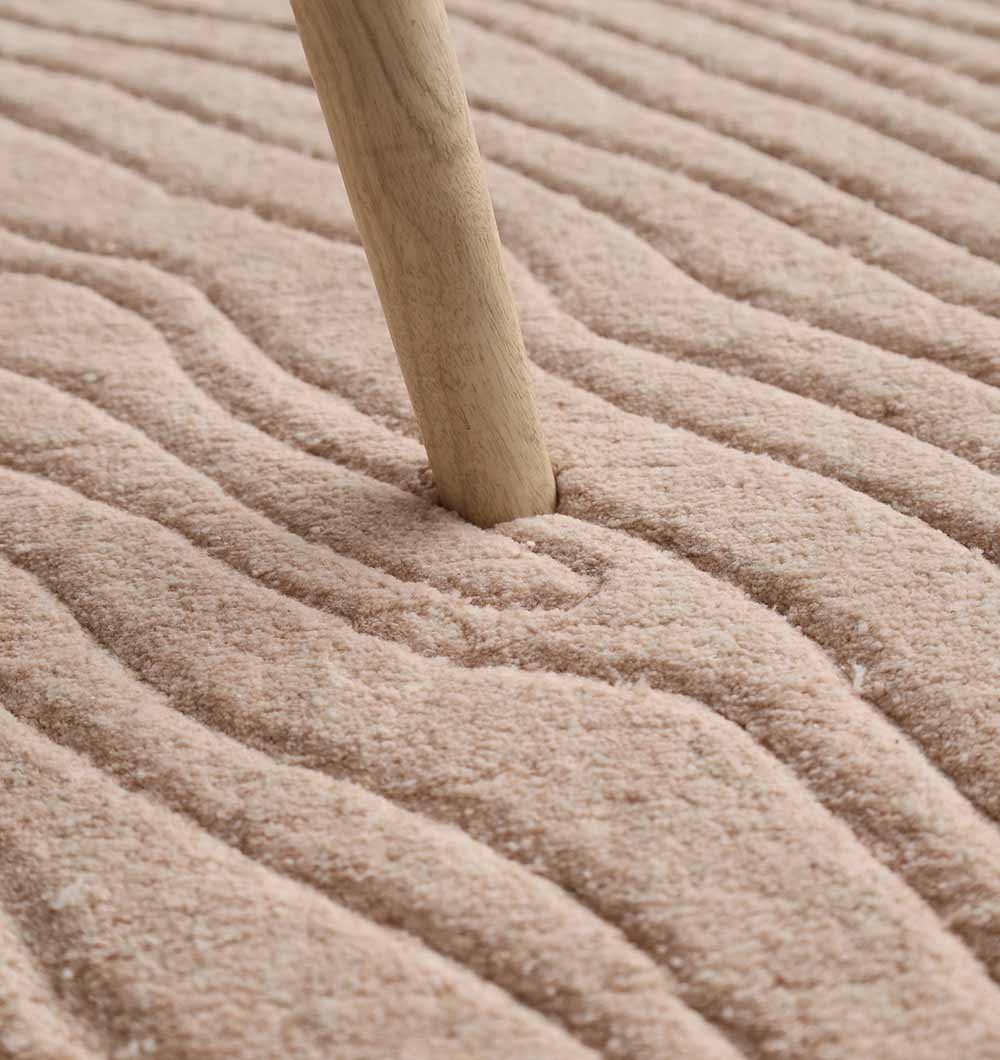 Rectangle Handmade Beige Color 200x300 cm Area Rug  - LKH-040