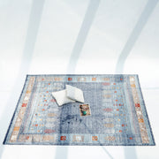 Luxurious Denim Machine Made Turkey Rug - K742B