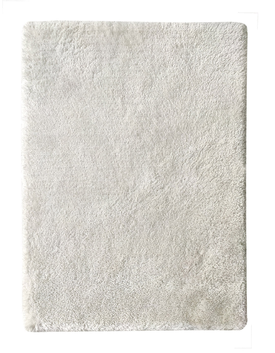 White Color Entryway Decor Shaggy Rug - MPV 01 (250x350cm)
