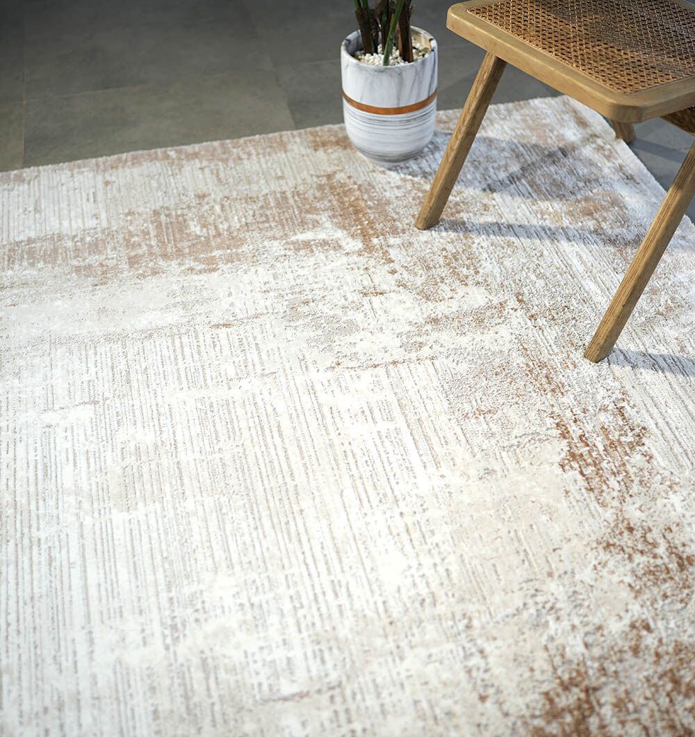 Machine Made Cream Gold Color Turkish Rug - MR359 FLORENCE