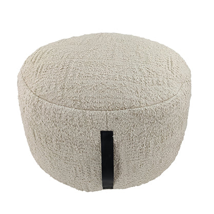 White Cotton Pouf PF-094
