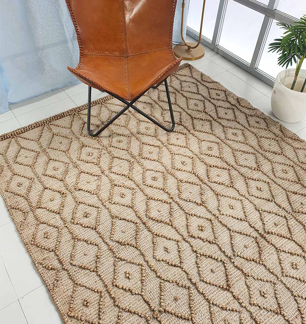 Brown Rectangle Area Rug and Carpet for Stylish living Room SR-004